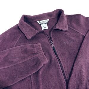 Columbia Benton Springs Full Zip Fleece Sweater‎ Jacket Womens 1X Purple Soft